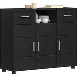 vidaXL kreveta s ladicama crna 88.5 x 30.5 x 73 cm konstruirano drvo | shoptok.hr