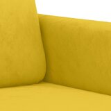  2-dijelni set sofa s jastucima žuti baršunasti | shoptok.hr