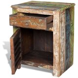 In kutni ormarić s 1 ladicom i 1 vratima od obnovljenog drva | shoptok.hr