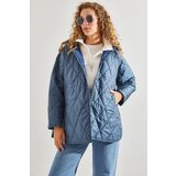 Bianco Lucci Women's Diamond Patterned Quilted Coat Cene