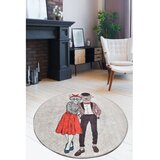 Conceptum Hypnose best couple multicolor okrugli tepih sa printom 100 cm (882CHL1142)
