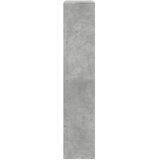 Pregrada regal za knjige 4 razine sivi 143,5x29x143,5 cm drvo | shoptok.hr