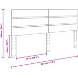  Uzglavlje Betonski sivi Konstruirano drvo | shoptok.hr