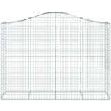  Lučne gabionske košare 12kom 200x50x140/160cm pocinčano željezo | shoptok.hr