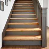 vidaXL Podloge za stopnice 4 kosi rjave 100x30x2 cm trdna hrastovina | Shoptok.si