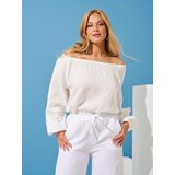 Sinsay Pamučna bluza puf rukava | shoptok.hr