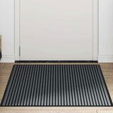 vidaXL Otirač Stripe crni i sivi 90x150 cm | shoptok.hr