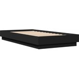  Okvir za krevet crni 90 x 190 cm od konstruiranog drva | Eponuda.ba