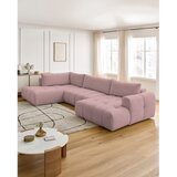 Bobochic Paris Ružičasta sklopiva/s prostorom za odlaganje kutna garnitura (s lijevim kutom/u obliku slova "U") Fuji – | shoptok.hr
