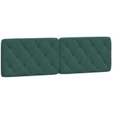 vidaXL Postelja z vzmetnico temno zelena 160x200 cm žamet, (21112340) | Shoptok.si