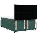  Krevet s oprugama i madracem tamnozeleni 140x190 cm baršunasti | shoptok.hr