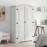 Furnova Garderobna omara mehiška borovina Corona Range z 2 vrati bela, (21945102) | Shoptok.si
