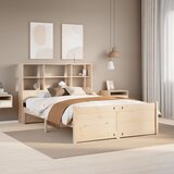 vidaXL Knjižna postelja brez vzmetnice 120x200 cm trdna borovina | Shoptok.si