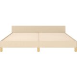 vidaXL Okvir za krevet s uzglavljem krem 160 x 200 cm od tkanine | shoptok.hr