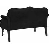  Klupa s jastucima crna 120,5x65x75 cm baršunasta | shoptok.hr