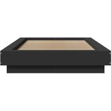  Okvir za krevet crni 100x200 cm konstruirano drvo | shoptok.hr