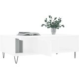  Stolić za kavu bijeli 104 x 60 x 35 cm od konstruiranog drva | shoptok.hr