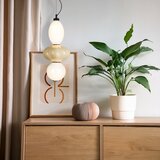  LED luster na sajli ASCOLI LED/18W/230V, prečnik 20 cm, bež | Eponuda.com