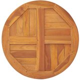 vidaXL Stolna ploča od masivne tikovine okrugla 2,5 cm 70 cm | shoptok.hr