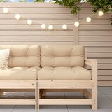 Maison Chic Vrtni kotni kavč - Zunanji kavč trdna borovina, (22040981) | Shoptok.si