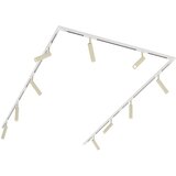 QAZQA Modern railsysteem met 10 spots beige met wit 1-fase - Slimline Uzzy Cene
