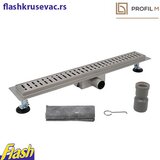  linijska tuš kanalica brušeni hrom - profil m - wave 50cm Cene