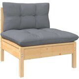  13-dijelna vrtna garnitura od borovine sa sivim jastucima | shoptok.hr