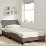 Krevet s madracem Dover smeđesivi 100 x 200 cm od tkanine | Eponuda.com