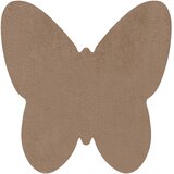 RugsX Preproge Sodobna pralna preproga SHAPE 3150 Metulj shaggy 80x80 cm Bež | Shoptok.si