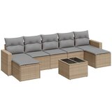  8-dijelni set vrtnih sofa od poliratana s jastucima bež | shoptok.hr