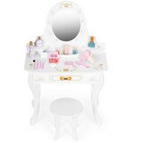 ECO TOYS Dječji drveni toaletni stol veliki s ogledalom za djevojčice | shoptok.hr