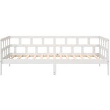  Dnevni ležaj bijeli 80 x 200 cm od masivne borovine | Eponuda.com