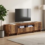  5-dijelni LED TV ormarić Staro drvo Konstruirano drvo - Staro drvo 100 cm Cijene