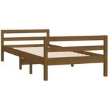  Okvir za krevet smeđa boja meda 75 x 190 cm od masivne borovine | Eponuda.ba