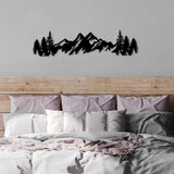 Wallity Zidna dekoracija Mountain View - 3, 70 x 18 cm, Crna | ePonuda.com