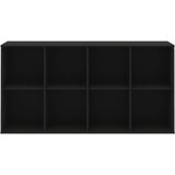 Hammel Furniture Crni modularni sustav polica 136x69 cm Mistral Kubus - Cijene