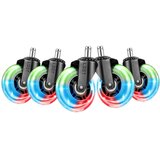  L33t Gaming 3" Gumeni Kotači za stolicu , Svjetlucajuči, 5 komada u paketu | shoptok.hr