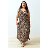 Trendyol ženska haljina TBBSS24AH00136, braon | Eponuda.com