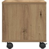 vidaXL Stojalo za tiskalnik z kolesi, umetni hrast, 41x32x33,5 cm | Shoptok.si