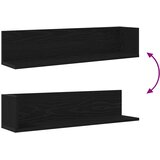  Zidne police 2 kom crne 75x16,5x16,5 cm konstruirano drvo | Eponuda.com