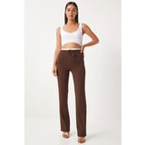  Woman's Brown Detailed Knitted Trousers Cijene