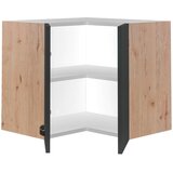 XXXL Kotna Zgornja Omarica Shadow, Siva, Barva Hrasta | Shoptok.si