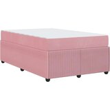  Posteljni okvir z vzmetnico z vzmetnico Roza 120 x 200 cm Žamet, (5000069887) | Shoptok.si