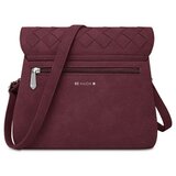 Vuch Crossbody torba Byrsa Intrecciato Wine Red, 20 x 24 cm Slike