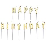 TOMOŠPED Svijeće zlatne happy birthday 7,7 cm Cijene