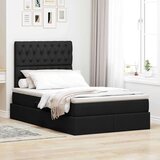 Krevet s prostorom za pohranu s LED-om Crna 120 x 190 cm | shoptok.hr