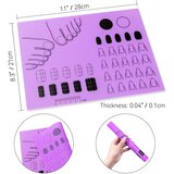 INF Silikonska podloga za vadbo nohtov Purple, (21837965) Cene