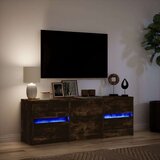 vidaXL TV ormarić s LED svjetlima boja hrasta 140x34x50 cm drveni | shoptok.hr