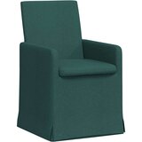 vidaXL Jedilni stoli 2 pcs Temno zelena 57 x 67 x 95 cm blago | Shoptok.si