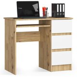 AKORD PISALNA MIZA A-6 CLP UMETNI HRAST / BELO DELO, (21702582) | Shoptok.si